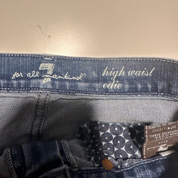 7 for all mankind High waist edie shorts Size 27 - Picture 3 of 7